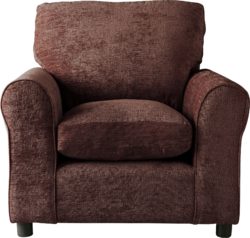 HOME - Tabitha - Fabric Chair - Chocolate